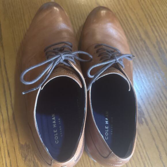 Cole Haan Grand Plain Toe Oxford Brown Leather Dress Shoes 10.5M main image 11